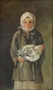 Ion Andreescu, Girl holding a chicken